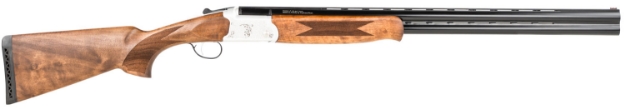 Picture of Tristar Trinity Lt O/U 12 Gauge 28" 2Rd 3" Silver Engraved Aluminum Rec Turkish Walnut Stock Right Hand (Full Size) Includes 5 Mobilchoke 