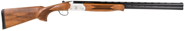 Picture of Tristar Trinity Lt O/U 20 Gauge 26" 2Rd 3" Silver Engraved Aluminum Rec Turkish Walnut Stock Right Hand (Full Size) Includes 5 Mobilchoke 