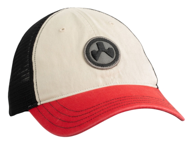 Picture of Magpul Icon Patch Trucker Hat Stone/Red/Black Adjustable Snapback Osfa Unstructured 