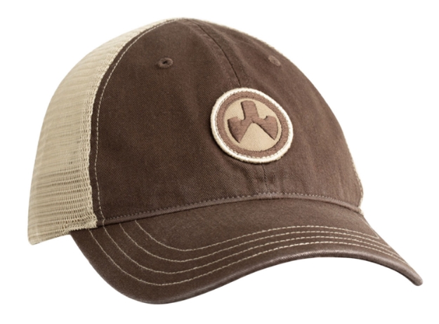 Picture of Magpul Icon Patch Trucker Hat Brown/Khaki Adjustable Snapback Osfa Unstructured 