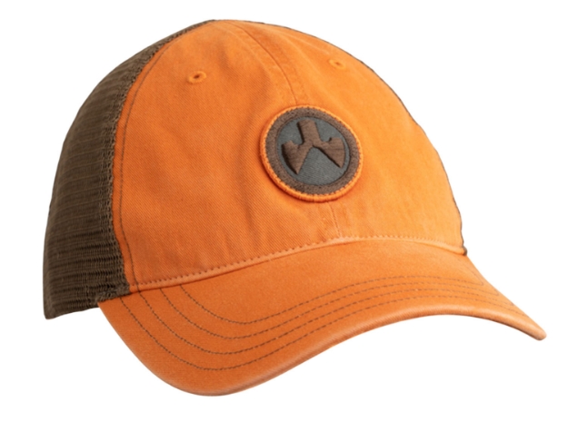 Picture of Magpul Icon Patch Trucker Hat Orange/Brown Adjustable Snapback Osfa Unstructured 