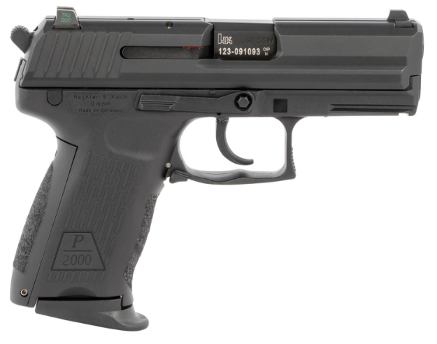 Picture of Hk P2000 V3 Sa/Da 40 S&W 3.66" 10+1 (3) Black Black Interchangeable Backstrap Night Sights 