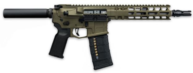 Picture of Radian Weapons Model 1 Pistol 300 Blackout 9" 30+1 Radian Od Green Cerakote Black Magpul Sba3 Pistol Brace 