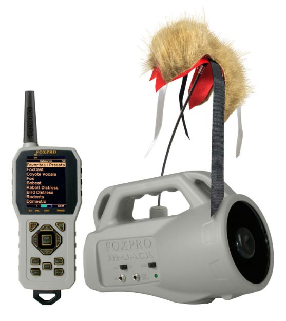 Picture of Foxpro Hi-Jack Digital Call Coyote Sounds Attracts Predators Features Tx1000 Transmitter Gray Abs Polymer 