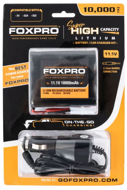 Picture of Foxpro Super High Capacity Battery & Car Charger 11.1 Volt 10,000 Mah 