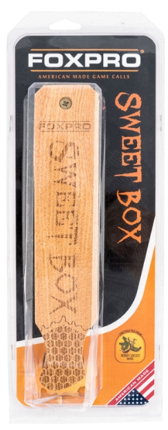 Picture of Foxpro Sweet Box Box Call Turkey Sounds Attracts Turkeys Natural Honey Locust/Walnut Wood 