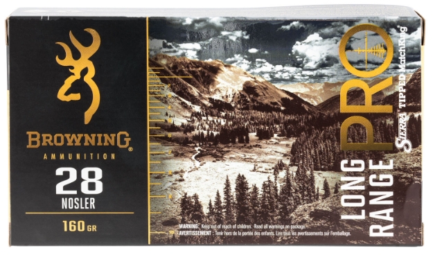 Picture of Browning Ammo Long Range Pro Pro 28 Nosler 160 Gr Sierra Matchking Btpt 20 Per Box/ 10 Cs 