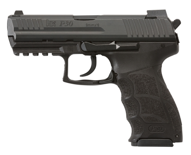 Picture of Hk P30 V3 9Mm Luger 3.85" 17+1 Black Polymer Frame, Black Interchangeable Backstrap Grip 