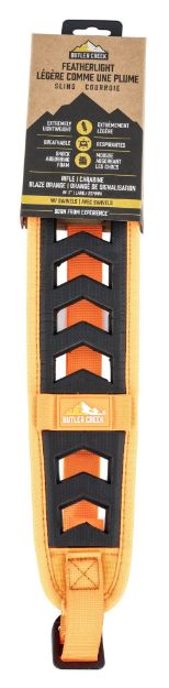 Picture of Butler Creek Featherlight Sling Made Of Blaze Orange Foam With 22"-36" Oal, 3" W, Adjustable Design, 2 Cartridge Loops & Swivels For Rifles 