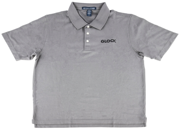 Picture of Glock Classic Polo Gray Cotton Short Sleeve Large 