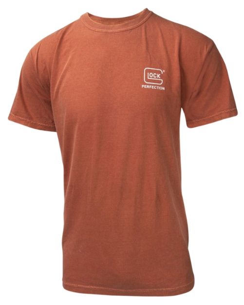 Picture of Glock Carry With Confidence Rust Orange Cotton Short Sleeve Small 