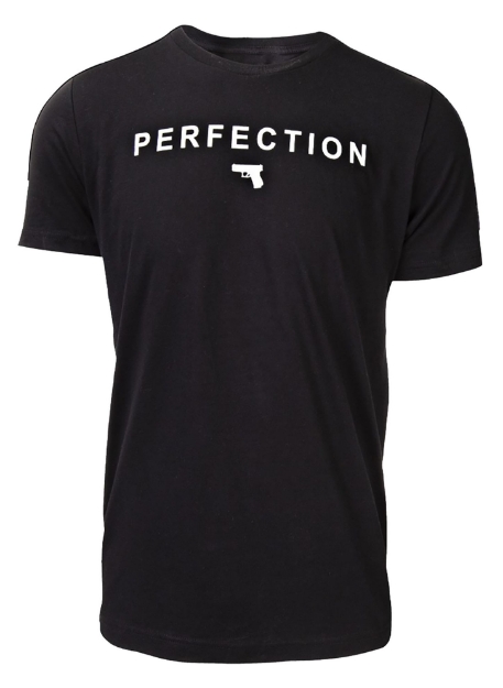 Picture of Glock Perfection Pistol Black Cotton Short Sleeve Small 