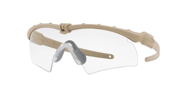 Picture of Oakley Ballistic M Frame 3.0 Bone Hybrid Adult Clear Lens Plutonite Tr22,Tr45 Dessert Tan Frame 