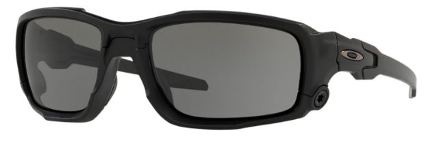 Picture of Oakley Ballistic Shocktube 100% Uv Rated Plutonite Gray Lens With Matte Black Frame & Unobtainium Temple Sleeves & Nose Piece For Adults 