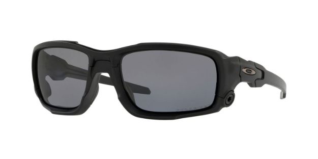 Picture of Oakley Ballistic Shocktube Adult Gray Lens Plutonite Matte Black Frame 