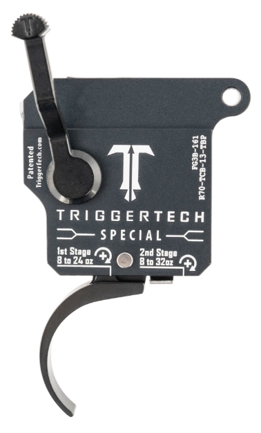 Picture of Triggertech Special Two-Stage Pro Curved Trigger With 1-3.50 Lbs Draw Weight & Matte Gray W/Black Parts Finish For Remington 700 Right 