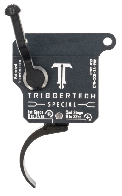 Picture of Triggertech Special Two-Stage Pro Curved Trigger With 1-3.50 Lbs Draw Weight & Matte Gray W/Black Parts Finish For Remington 700 Right 