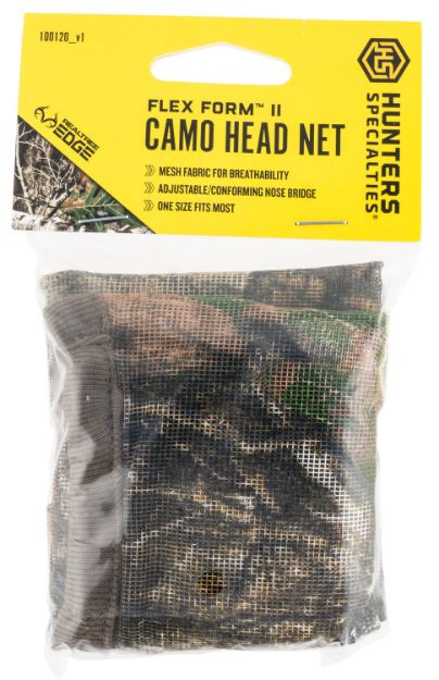 Picture of Hunters Specialties Flex Form Ii Head Net Realtree Edge Osfa Form Fitting 