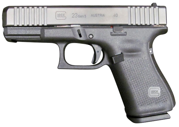 Picture of Glock G23 Gen5 Compact 40 S&W 4.02" Glock Marksman Barrel 10+1, Black Frame & Ndlc Slide, Modular Backstrap, Ambidextrous Slide Stop, Safe Action Trigger 