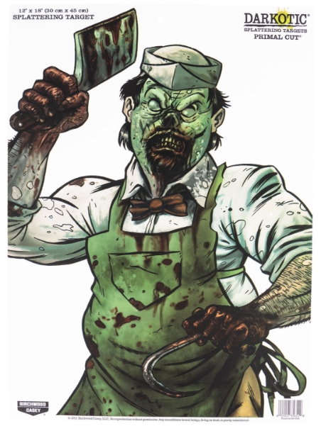 Picture of Birchwood Casey Darkotic Primal Cut Paper 12" X 18" Zombie Butcher Multi 100 Per Pack 