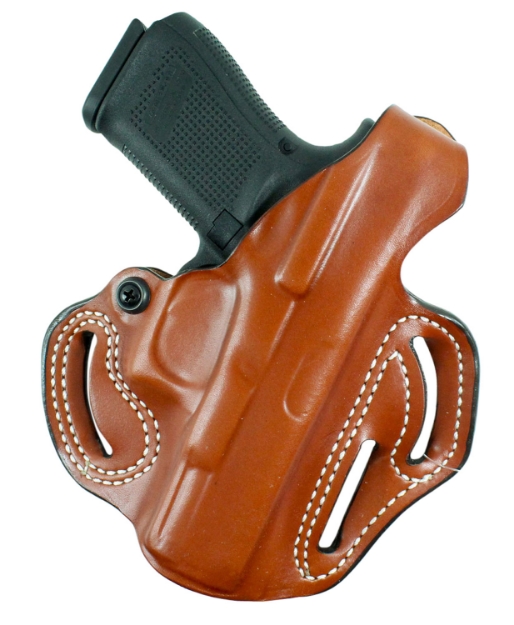 Picture of Desantis Gunhide Thumb Break Scabbard Owb Tan Leather Belt Slide Fits Fn 509 Fits Fn 509 Tactical Right Hand 