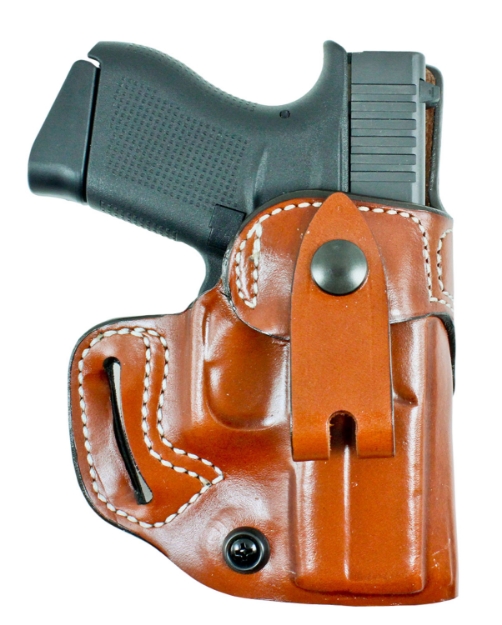 Picture of Desantis Gunhide Osprey Iwb/Owb Tan Leather Belt Slide Fits Glock 43/43X Belt 1.50" Wide Right Hand 