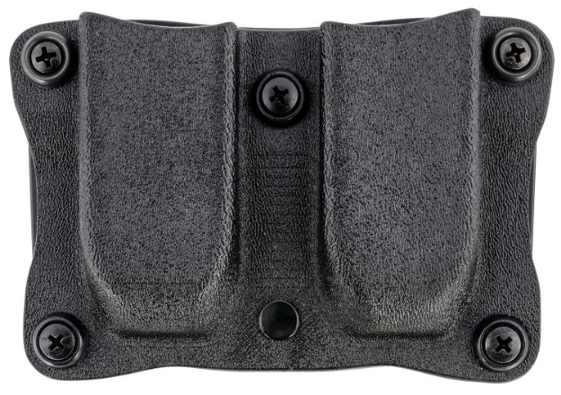 Picture of Desantis Gunhide Quantico Double Mag Pouch Owb Black Kydex, Belt Clip Fits Belts Up To 1.50" Wide, Compatible W/Diamondback Db 9Mm Or 40 Magazines, Ambidextrous 