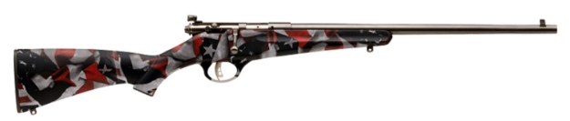 Picture of Savage Arms Rascal 22 Lr Caliber With 1Rd Capacity, 16.12" Barrel, Matte Blued Metal Finish & American Flag Synthetic Stock Right Hand (Youth) 