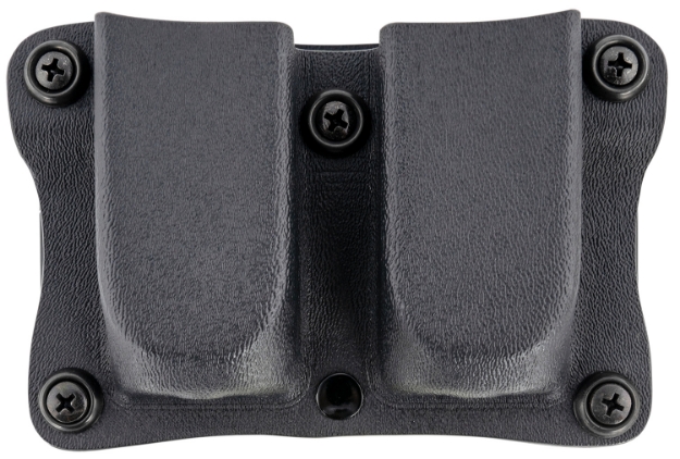 Picture of Desantis Gunhide Quantico Double Mag Pouch Owb Black Kydex, Belt Clip Fits Belts Up To 1.50" Wide, Compatible W/Glock 17 Or 19 Magazines, Ambidextrous 