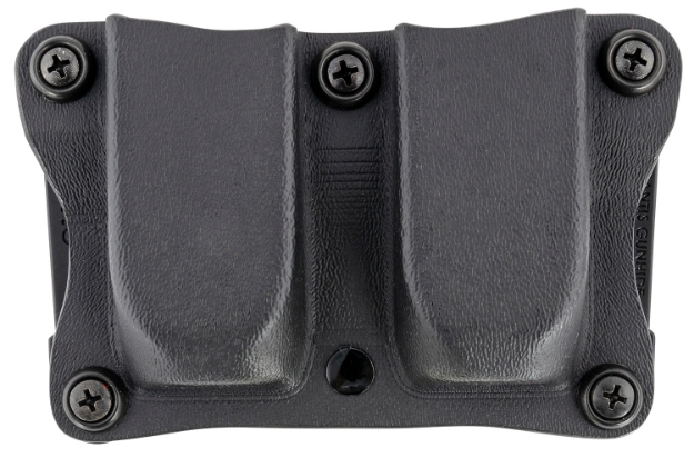 Picture of Desantis Gunhide Quantico Double Mag Pouch Owb Black Kydex, Belt Clip Fits Belts Up To 1.50" Wide, Compatible W/Glock 43 Magazines, Ambidextrous 