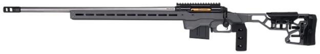 Picture of Savage Arms 110 Elite Precision 6.5 Creedmoor 10+1 26" Matte Stainless, Matte Black Rec, Gray Cerakote Adjustable Mdt Acc Aluminum Chassis Stock, Left Hand (Mb Not Included) 