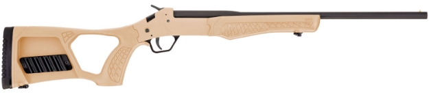 Picture of Rossi Tuffy Single Shot 410 Gauge With 18.50" Barrel, 3" Chamber, 1Rd Capacity, Matte Black Metal Finish & Tan Fixed Thumbhole With Shell Holder Stock Right Hand (Youth) 