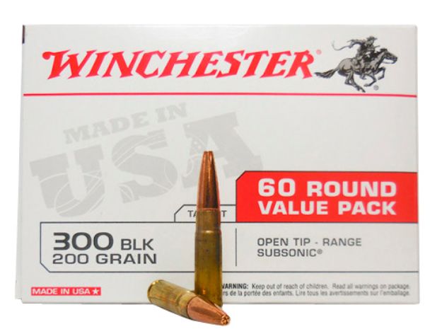 Picture of Winchester Ammo Usa 300 Blackout 200 Gr 1060 Fps Open Tip Range Subsonic 60 Bx/4 Cs (Value Pack) 