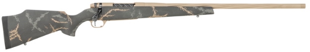 Picture of Weatherby Mark V Accumark Ltd 6.5 Wthby Rpm 4+1 Cap 24" Burnt Bronze Cerakote Rec/Barrel Gray & Brown Accent Black Fixed Monte Carlo Stock Right Hand (Full Size) 