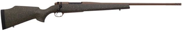 Picture of Weatherby Mwl08n65rwr6b Mark V Weathermark Ltd 6.5 Wthby Rpm 4+1 24" Burnt Bronze Cerakote Spiral, Fluted Steel Barrel, Black W/Grey & Brown Accents Monte Carlo Stock, Right Hand 