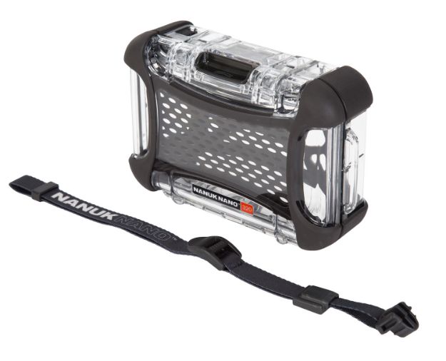 Picture of Nanuk Nano 320 Water-Resistant Clear Polycarbonate Material With Powerclaw Latches 5.90" L X 3.30" W X 1.50" H Interior Dimensions Includes Carry Strap 