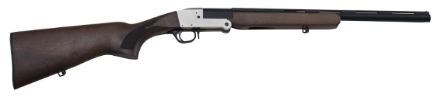 Picture of Landor Arms Stx 601 20 Gauge 1Rd 3" 19" Blued Barrel, Chrome Metal Finish, Brass Bead Front/Notch Rear Sights, Fixed Choke, Wood Stock 