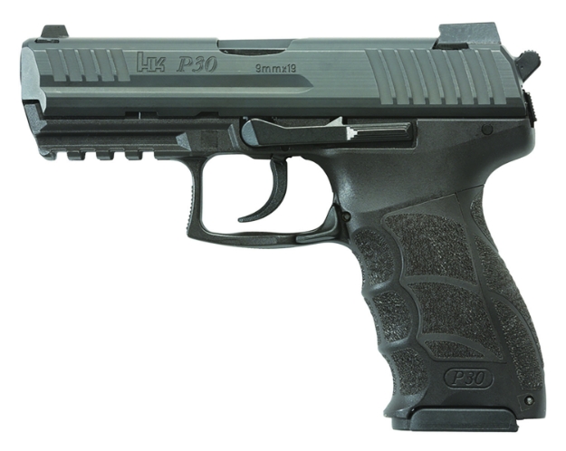 Picture of Hk P30 V3 9Mm Luger 3.85" 17+1 Black Polymer Frame, Black Interchangeable Backstrap Grip 