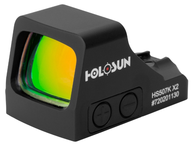 Picture of Holosun Hs507k X2 Black Anodized 0.58 X 0.77 2 Moa Red Dot/32 Moa Red Circle Multi Reticle 