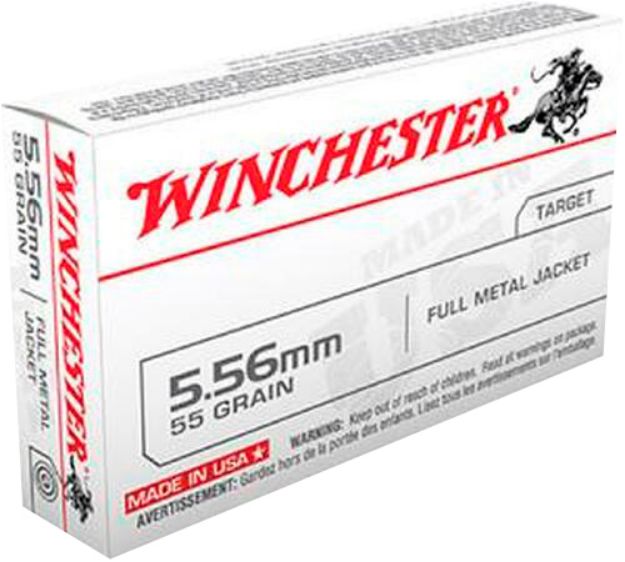 Picture of Winchester Ammo Usa M193 Lake City 5.56X45mm Nato 55 Gr 3180 Fps Full Metal Jacket (Fmj) 20 Bx/50 Cs 