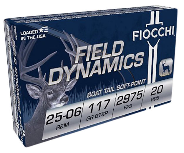 Picture of Fiocchi Field Dynamics Rifle 25-06 Rem 117 Gr Pointed Soft Point (Psp) 20 Per Box/ 10 Cs 