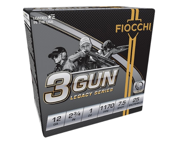 Picture of Fiocchi 3-Gun Match Legacy Series 12 Gauge 2.75" 1 Oz 7.5 Shot 25 Per Box/ 10 Cs 