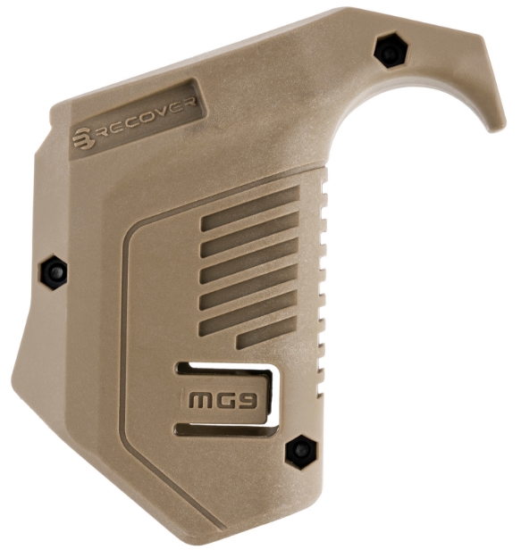 Picture of Recover Tactical Mg9t Angled Mag Pouch Tan Polymer Picatinny Rail Fits Glock 