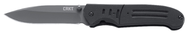 Picture of Crkt Ignitor T 3.38" Folding Modified Drop Point Plain Gray Tin 8Cr14mov Ss Blade/Black G10 Handle Includes Pocket Clip 