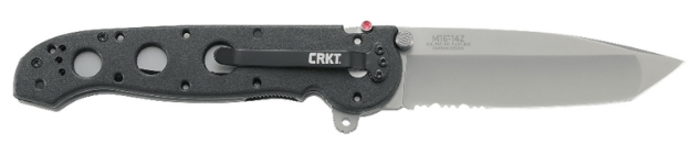 Picture of Crkt M16-14Z M16 14Z 3.84" Folding Tanto Part Serrated Bead Blasted Aus-8A Ss Blade Black/Grn Handle Includes Pocket Clip 