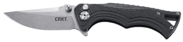 Picture of Crkt Bt Fighter Compact 2.86" Folding Plain Stonewashed 8Cr13mov Ss Blade/ Black Grn Handle Includes Pocket Clip 