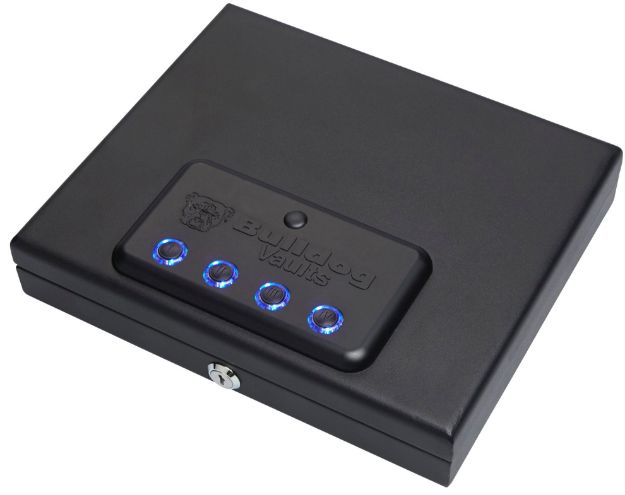 Picture of Bulldog Magnum Top Load Vault Access Code/Key Entry Black Powder Coat Steel Led Keypad 