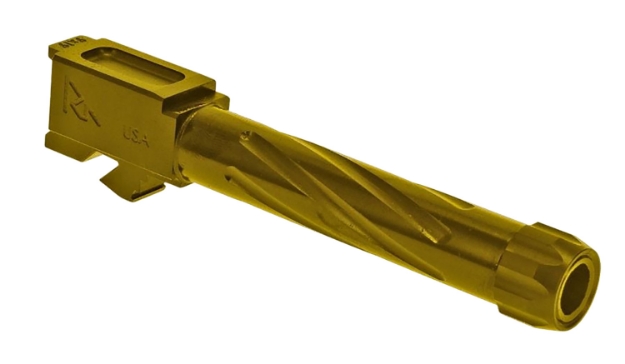 Picture of Rival Arms Precision V1 Drop-In Barrel 9Mm Luger 4.49" Gold Pvd Finish 416R Stainless Steel Material With Threading For Glock 17 Gen3-4 