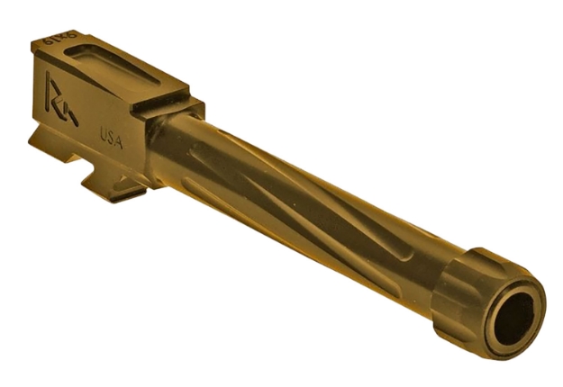 Picture of Rival Arms Precision V1 Drop-In Barrel 9Mm Luger 4.17" Gold Pvd Finish 416R Stainless Steel Material With Threading For Glock 48 