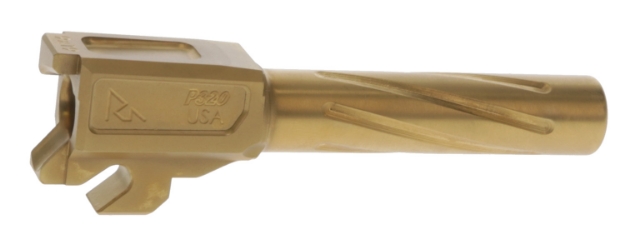 Picture of Rival Arms Precision Drop-In Barrel 9Mm Luger 3.90" Gold Pvd Finish 4340H Steel Material For Sig P320 Carry 